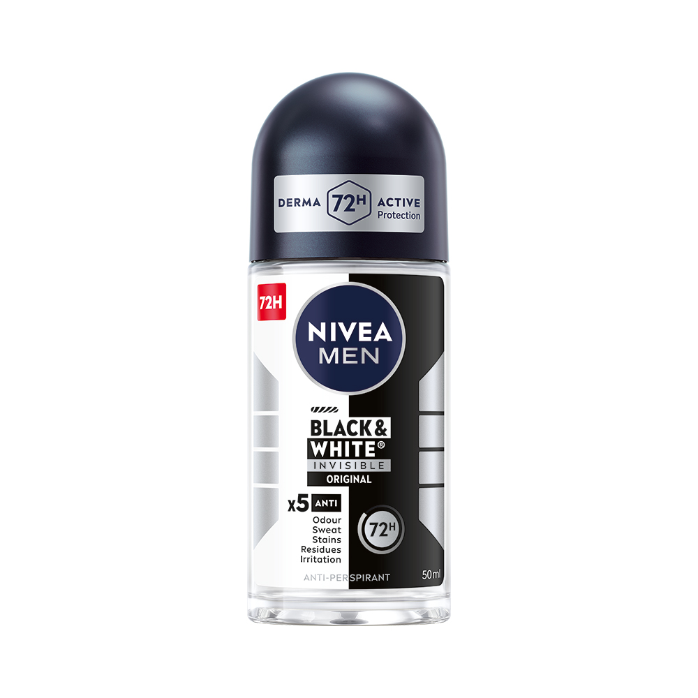 Nivea MEN Black&White Invisible Original kuličkový antiperspirant 50 ml