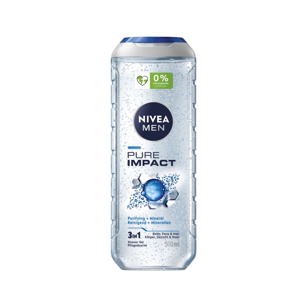 Nivea Men Pure Impact 3v1 sprchový gel 500 ml
