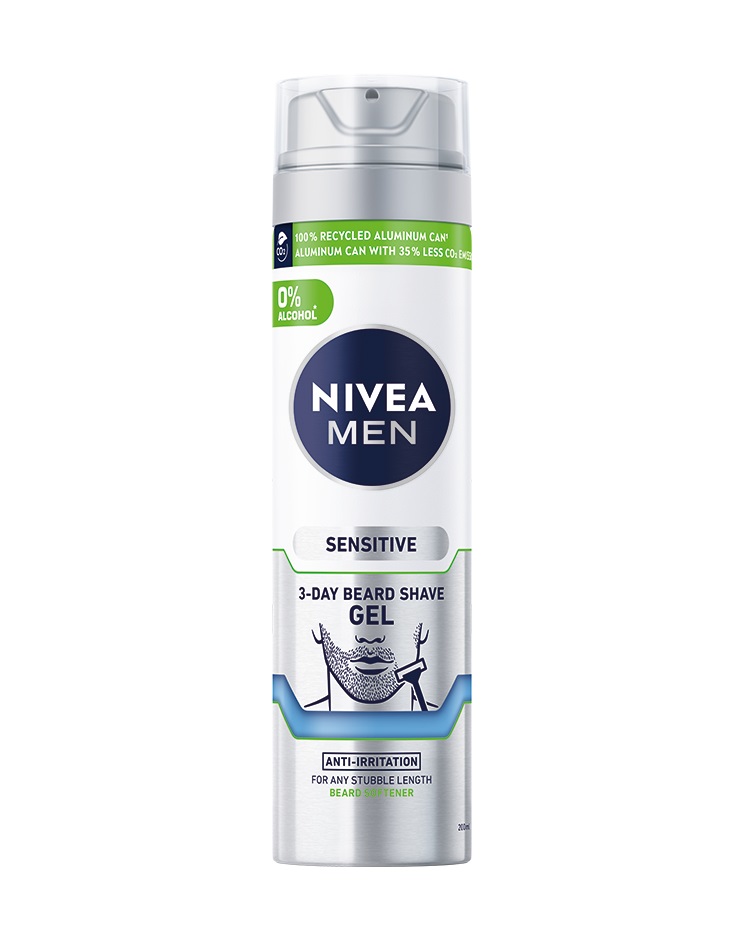 Nivea Men Sensitive gel na holení na strniště 200 ml