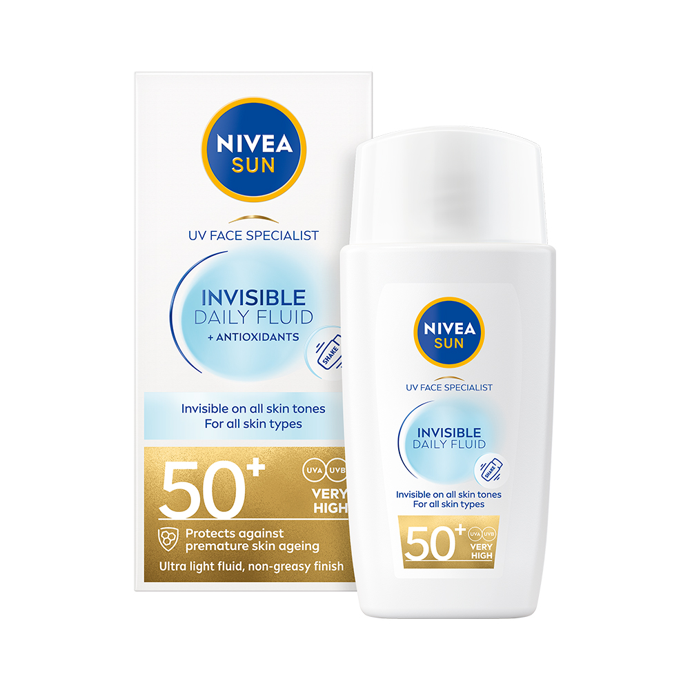 Nivea SUN Invisible Fluid SPF 50+ pleťový krém 50 ml