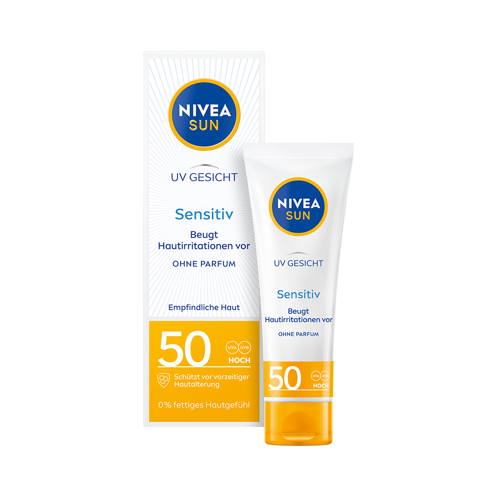 Nivea SUN Sensitive OF50 pleťový krém 50 ml