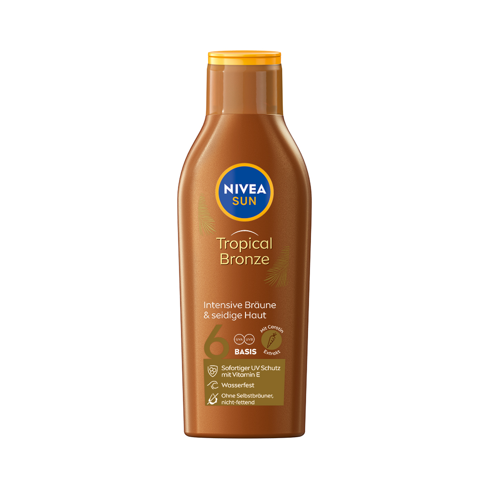 Nivea SUN Tropical Bronze OF6 opalovací mléko s karotenem 200 ml