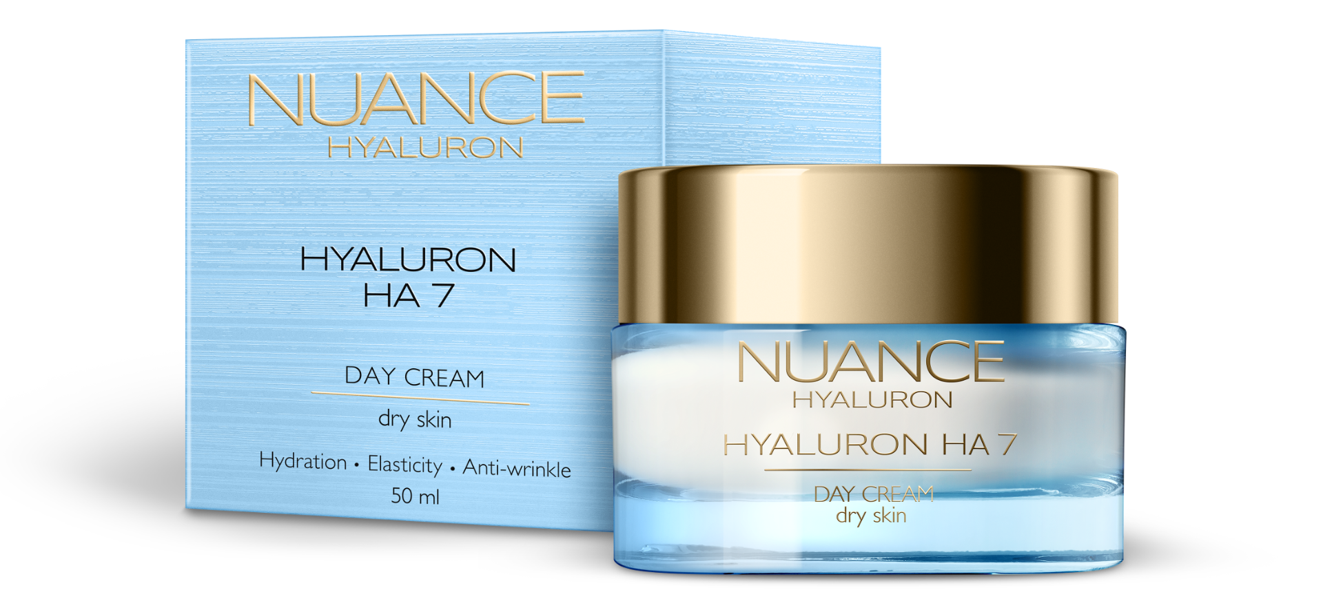 NUANCE Hyaluron HA7 Denní krém pro suchou pleť 50 ml