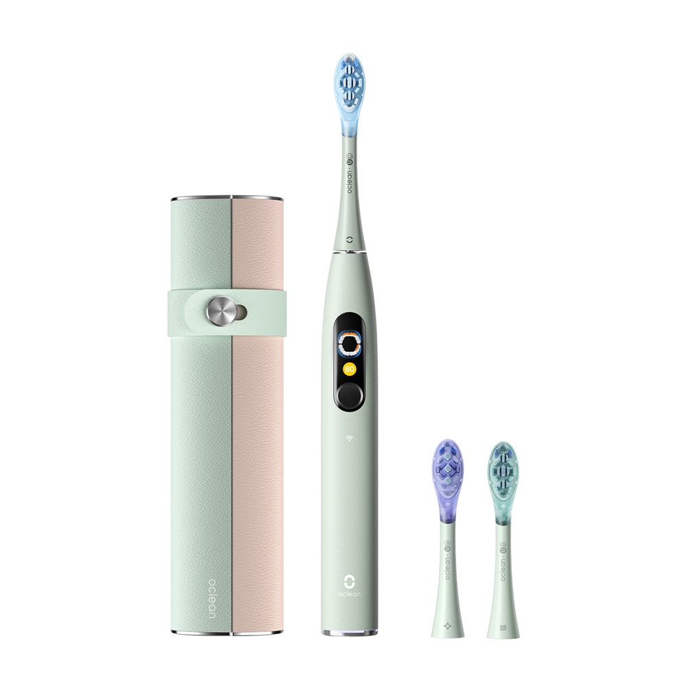 Oclean X Ultra 20 set sonický kartáček zelený