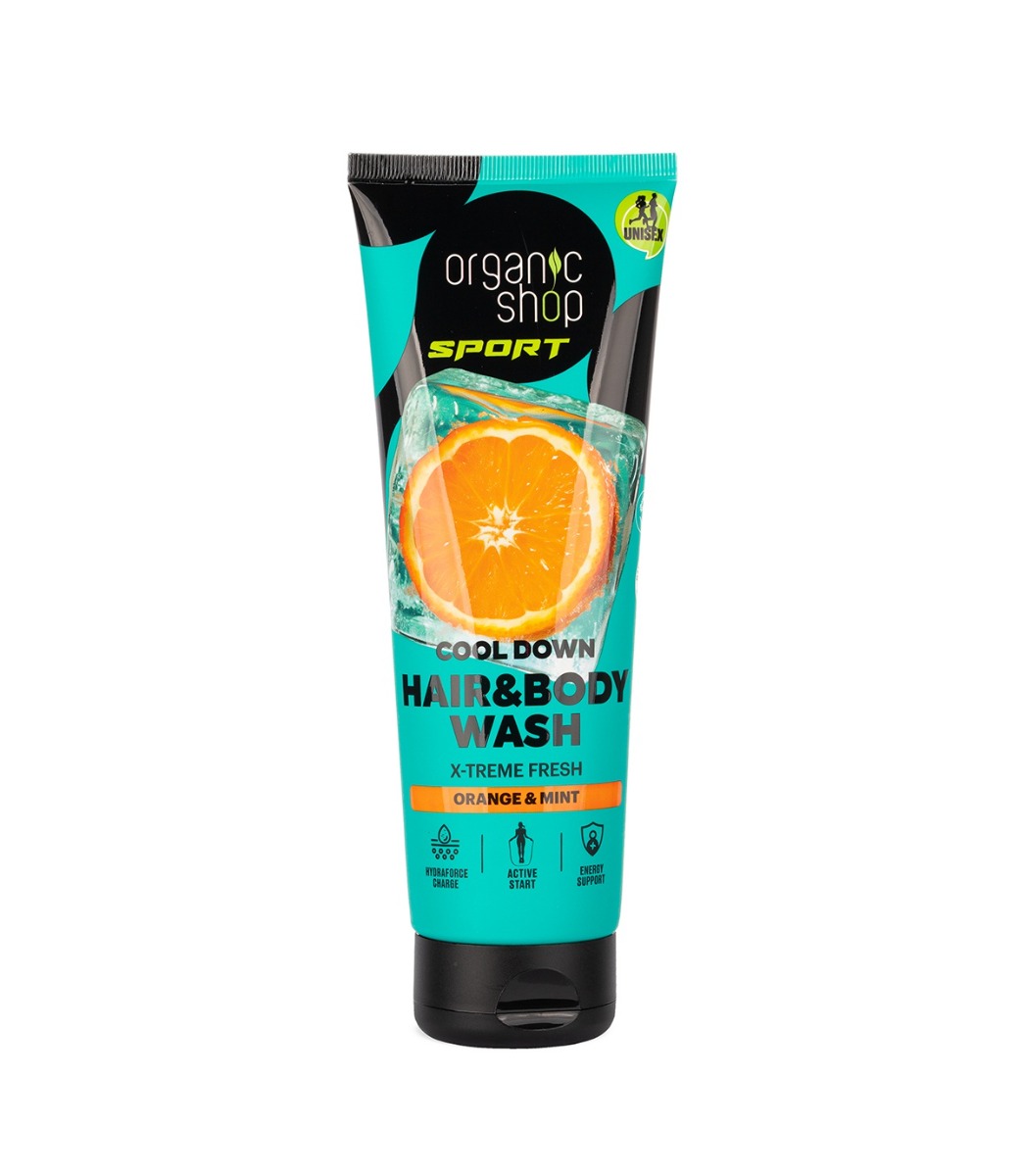 Organic Shop Sport Osvěžující sprchový gel Pomeranč a máta 200 ml