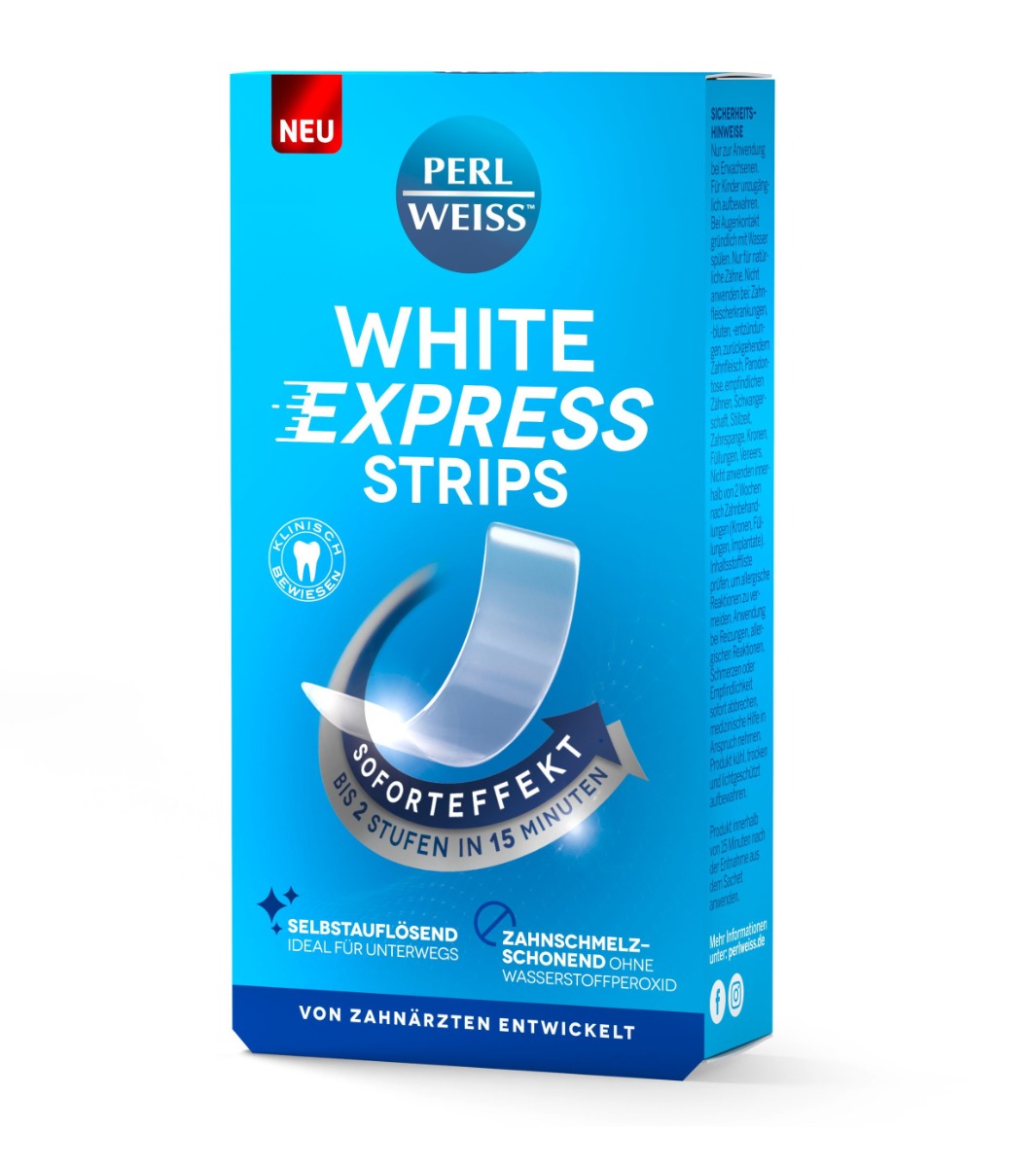 Perl Weiss White Express bělicí pásky 4 ks