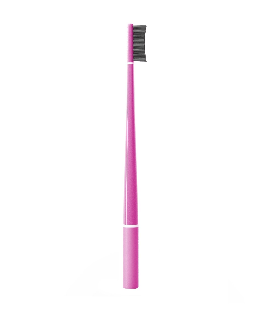 Piuma Zubní kartáček s aktivním uhlím Soft 1 ks Very Magenta