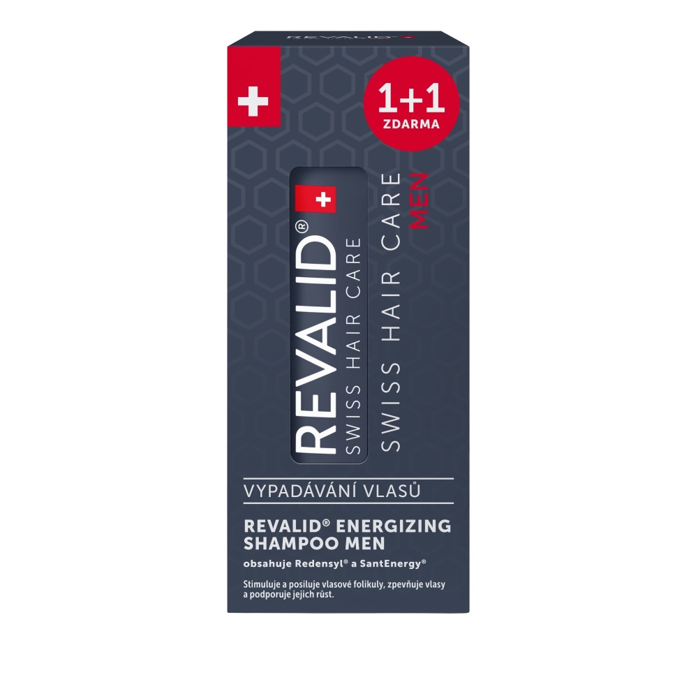 Revalid Energizing Shampoo MEN 2x200 ml 1+1 zdarma