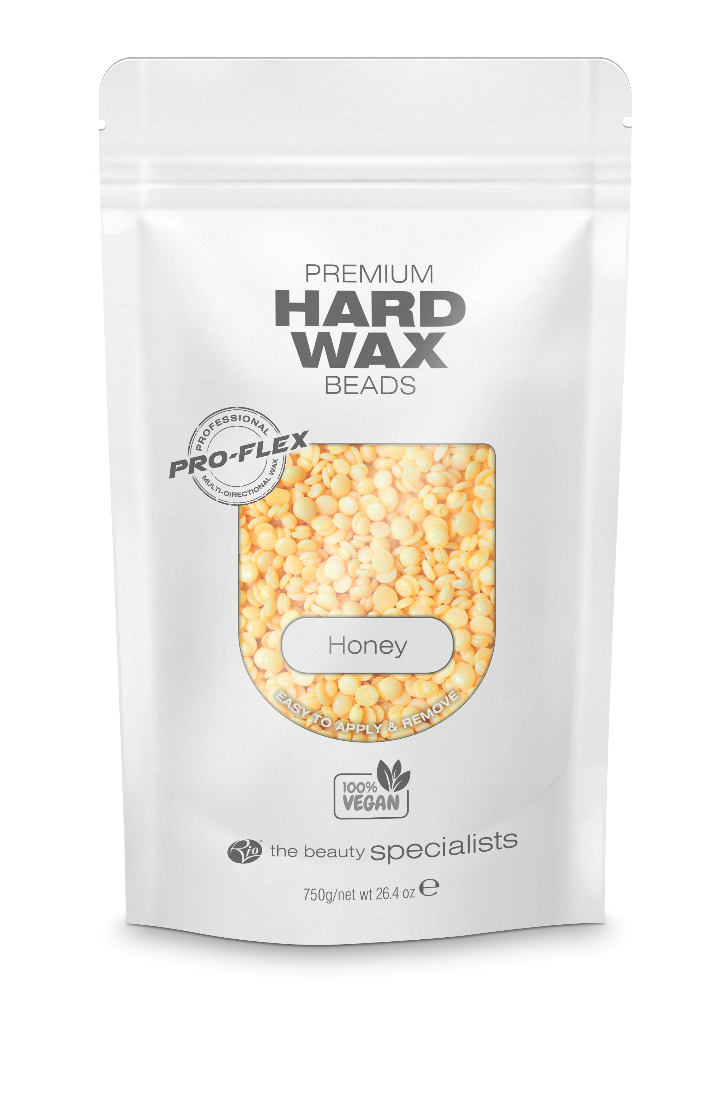Rio Stripless hard wax beads 1x750g honey Voskové pecičky