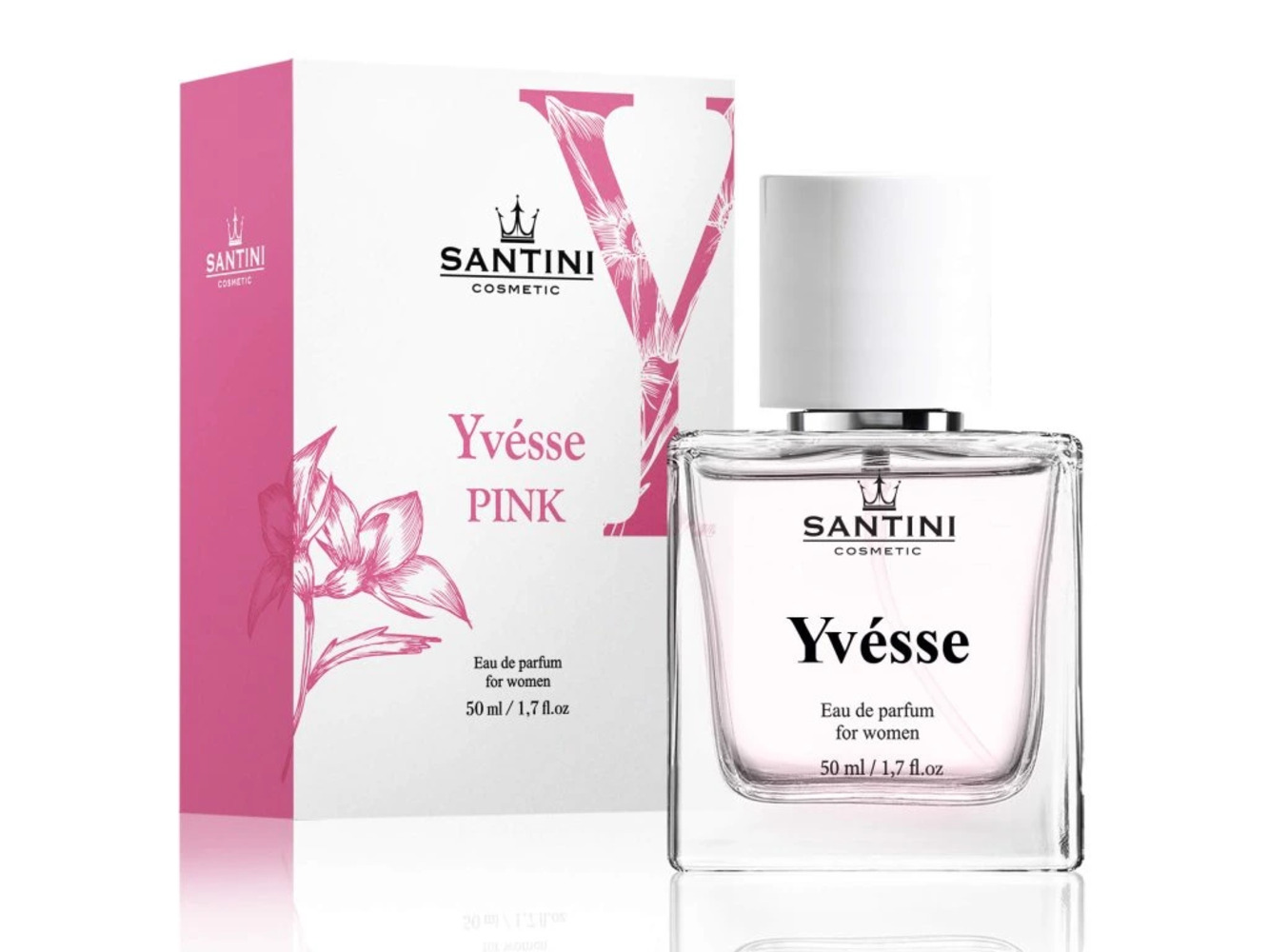 Santini Parfémovaná voda pro ženy - Pink Yvésse, 50ml