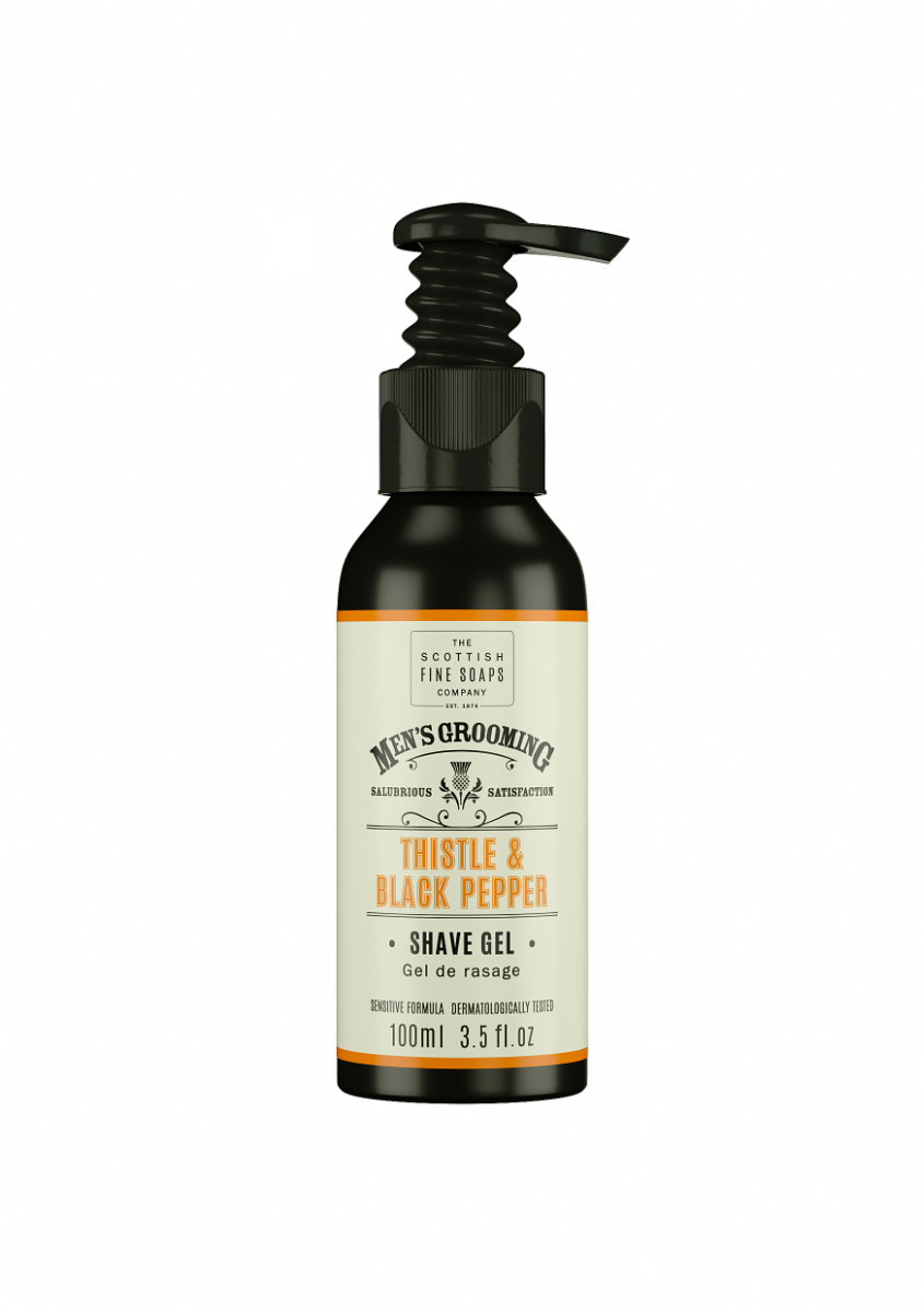 Scottish Fine Soaps Thistle & Black Pepper Gel na holení 100 ml