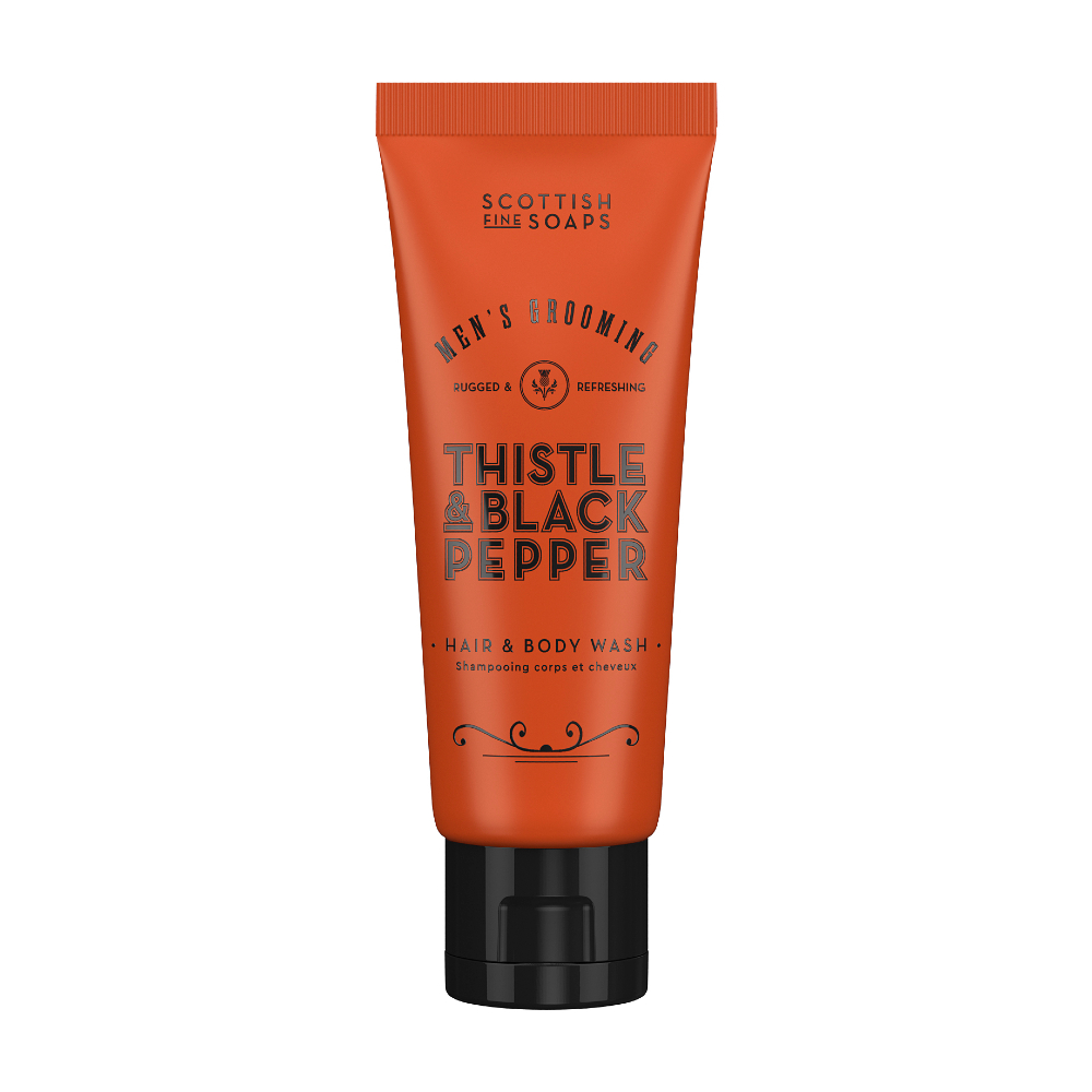 Scottish Fine Soaps Thistle & Black Pepper Sprchový gel na tělo i vlasy 75 ml