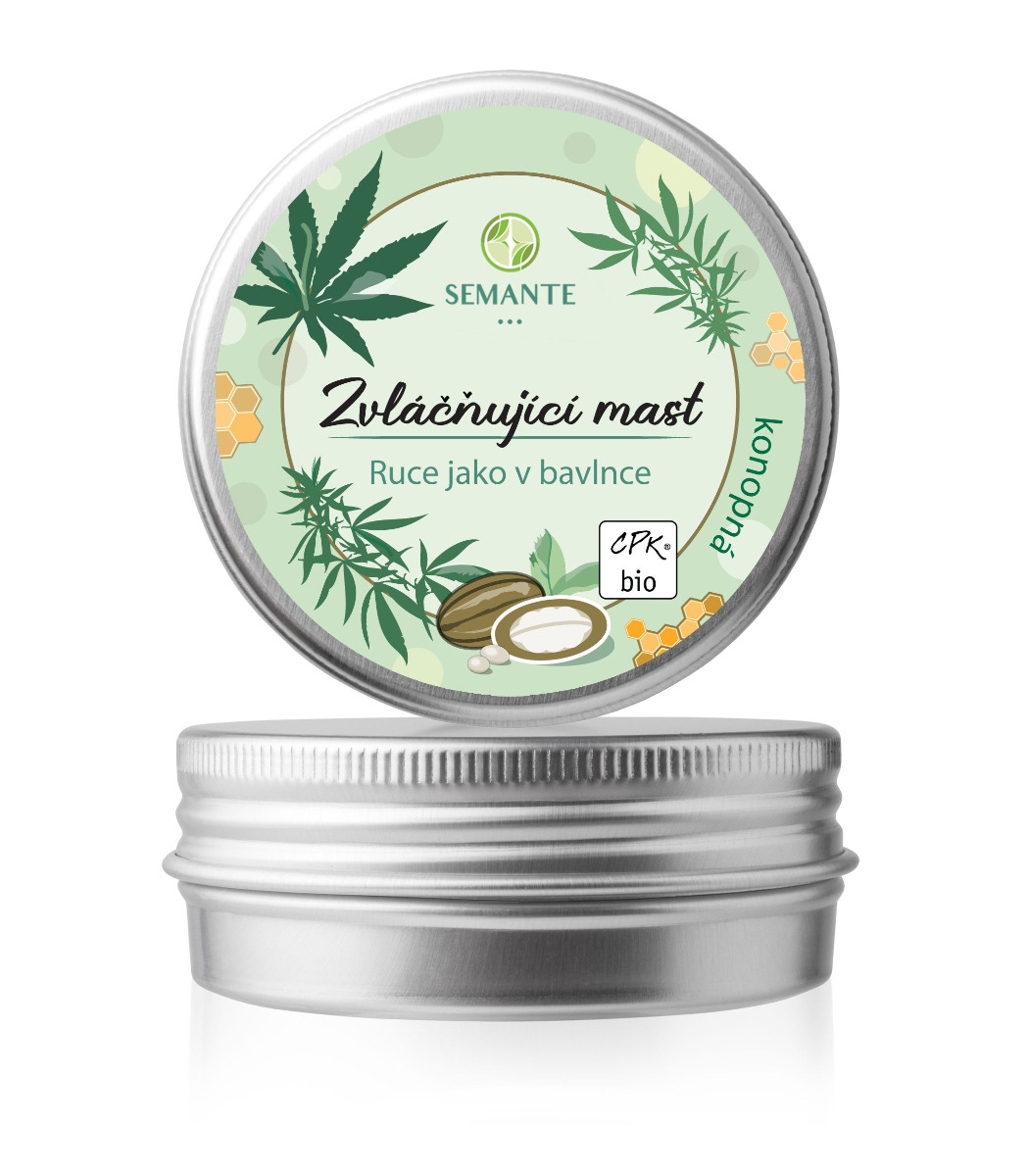 Semante Zvláčňující konopná mast Ruce jako v bavlnce BIO 50 ml