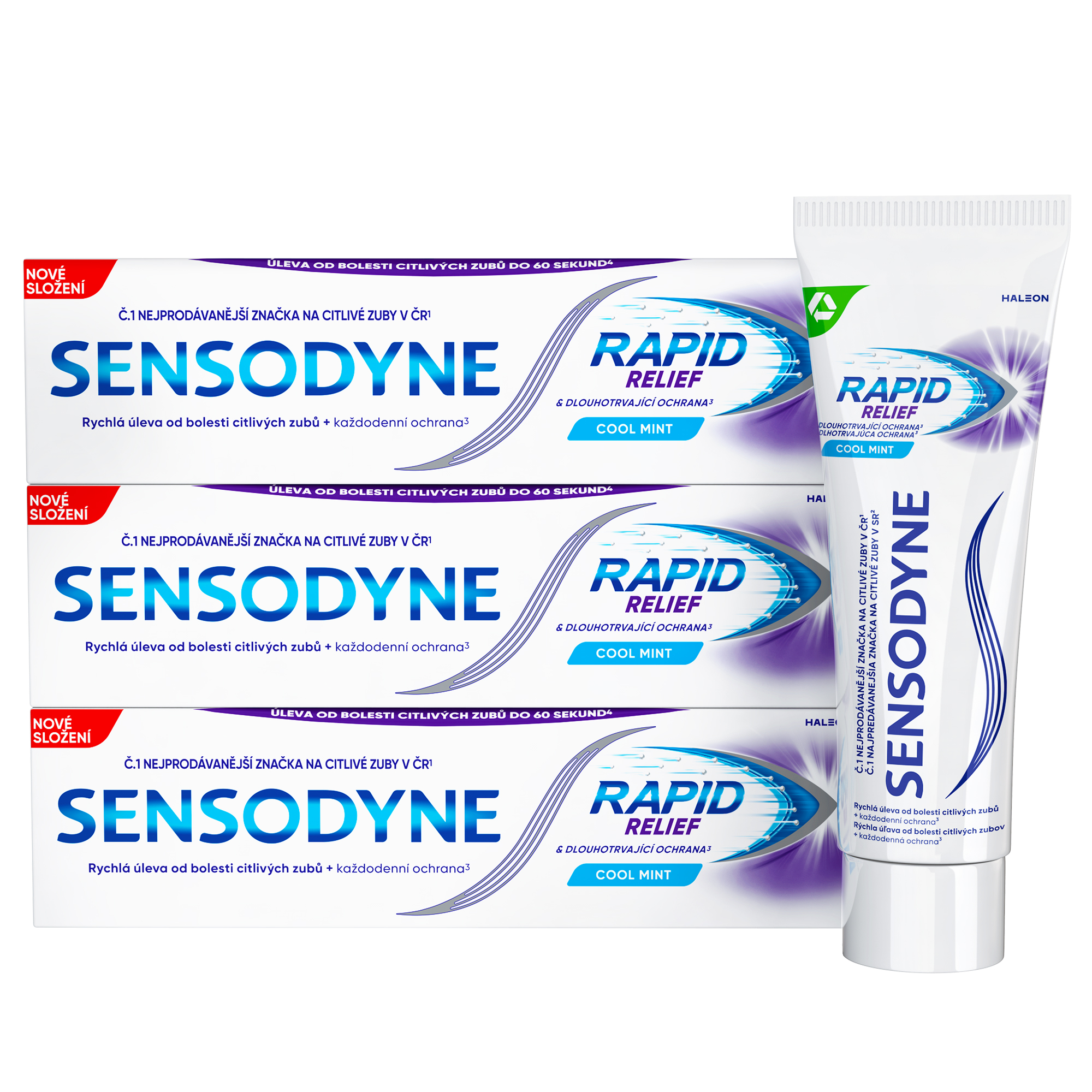 Sensodyne Rapid Relief zubní pasta 3x75 ml