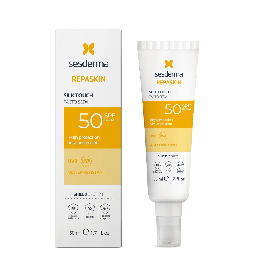 Sesderma Repaskin Silk Touch Opalovací krém SPF50 50 ml