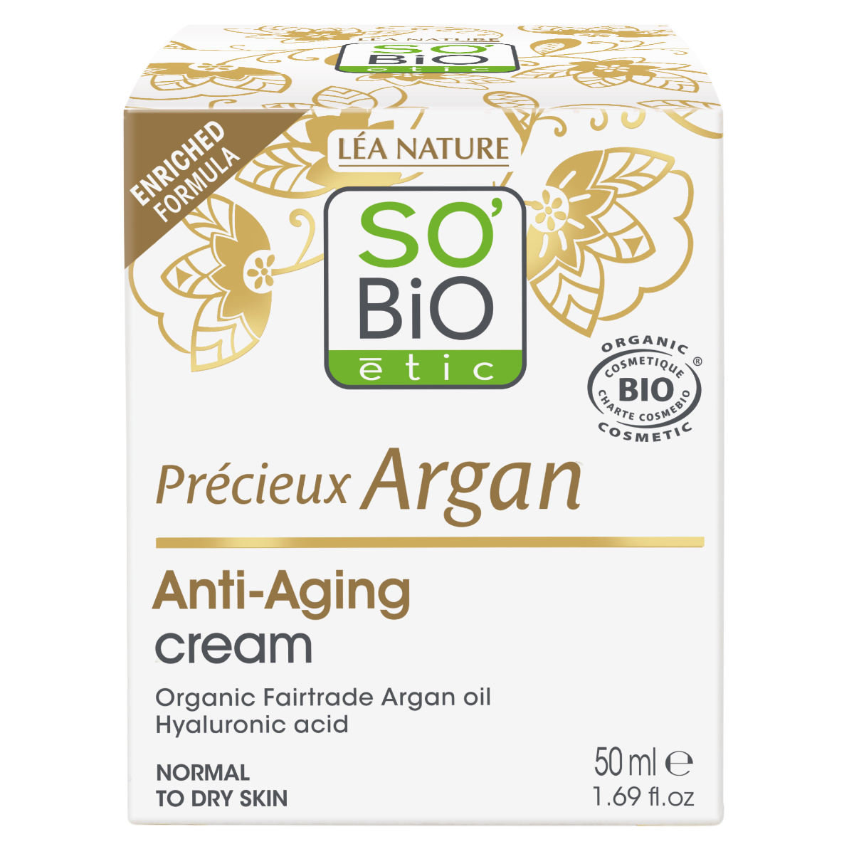SO’BiO étic Anti-age Precieux Argan Denní krém BIO 50 ml