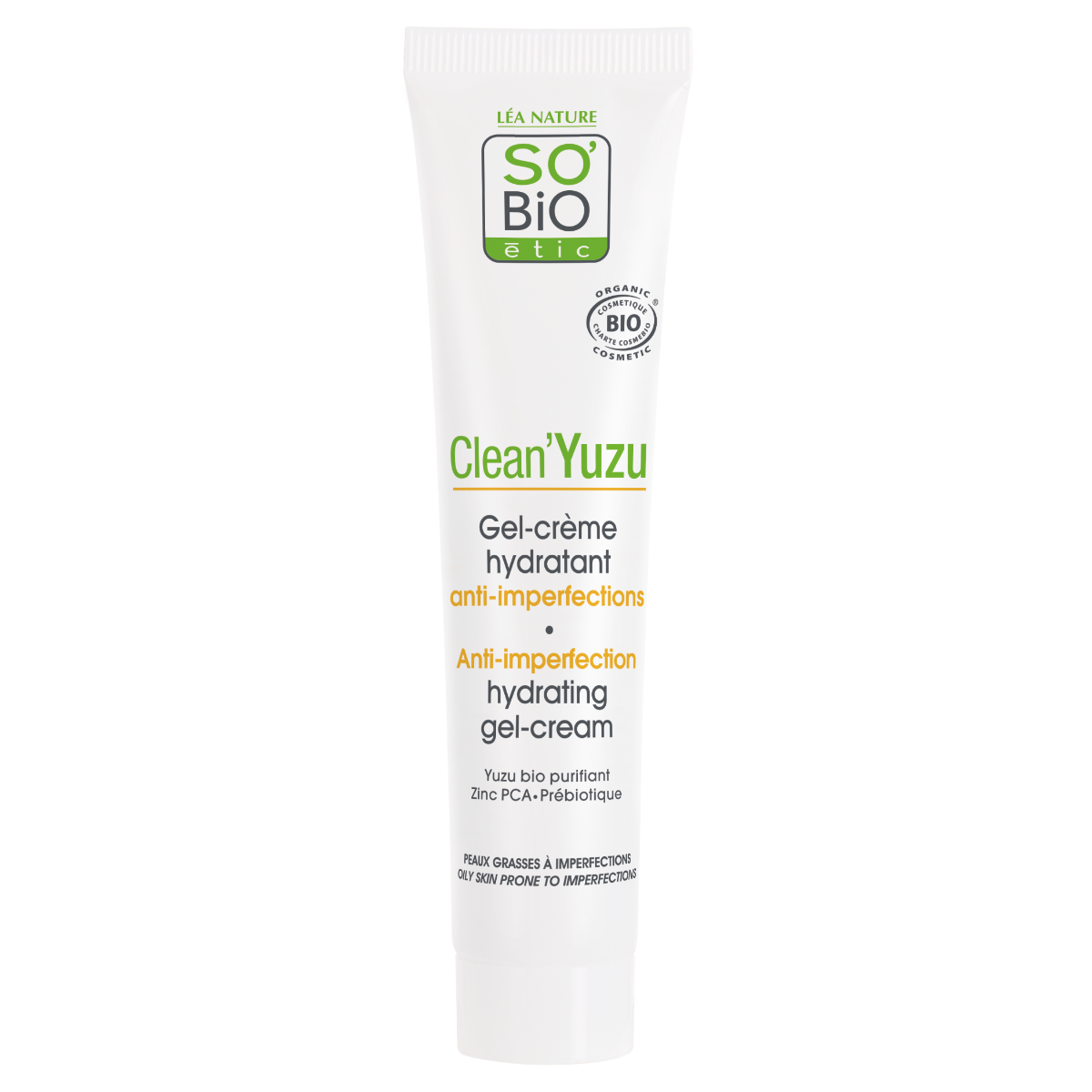 SO’BiO étic Clean Yuzu Hydratační pleťový gel krém BIO 40 ml