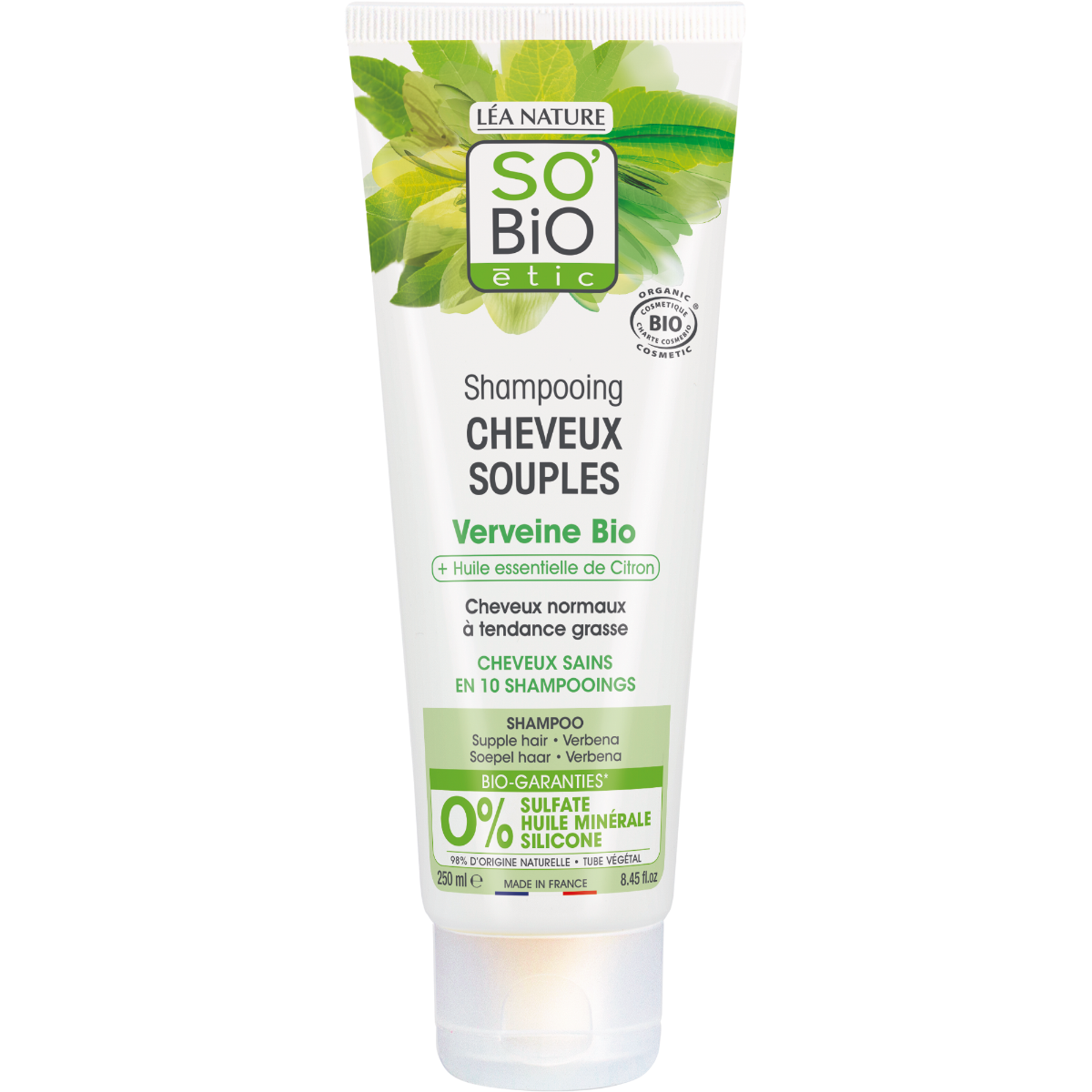 SO’BiO étic Jemný šampon verbena citron 250 ml