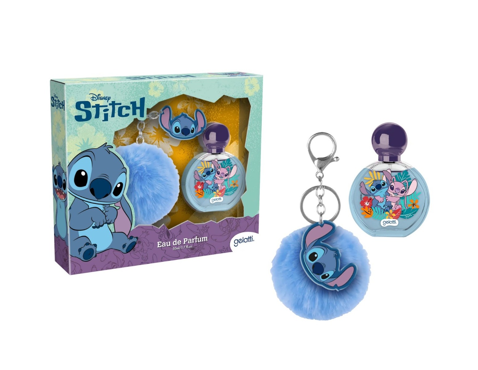 Stitch Toaletní voda 50 ml + pompom klíčenka