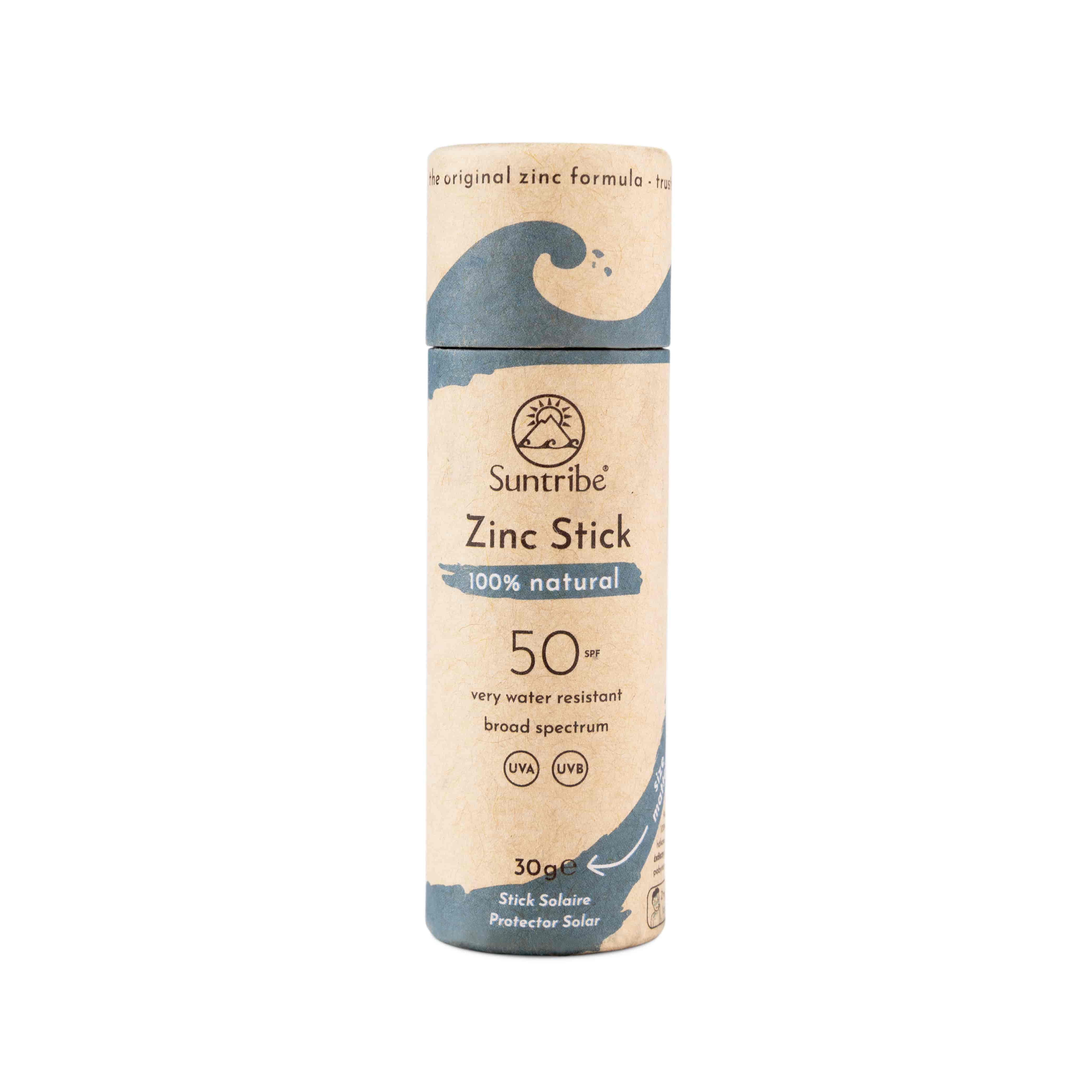Suntribe Opalovací tyčinka se zinkem SPF 50 Mořská modrá 30 g