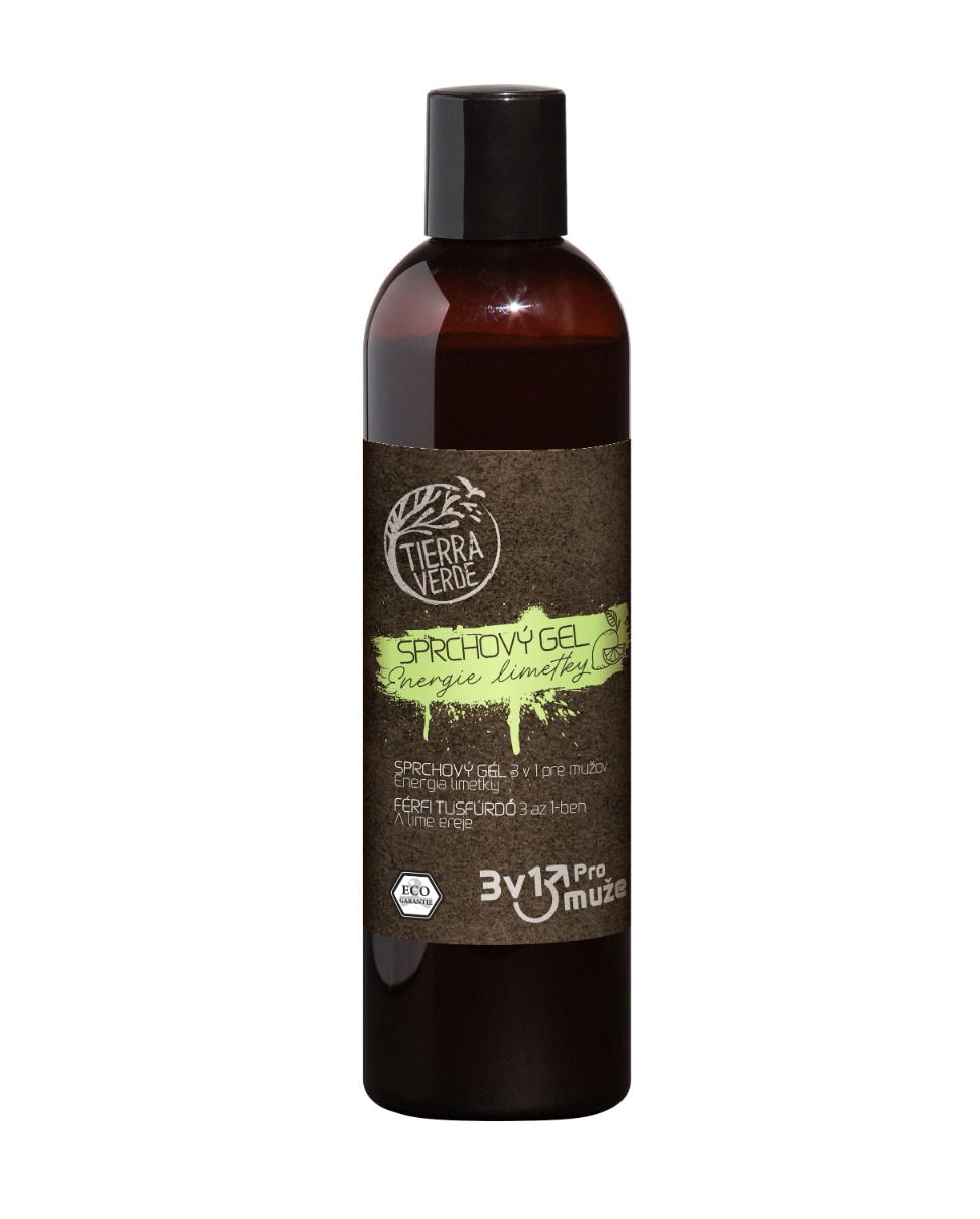 Tierra Verde Sprchový gel pro muže 3v1 Energie limetky 300 ml