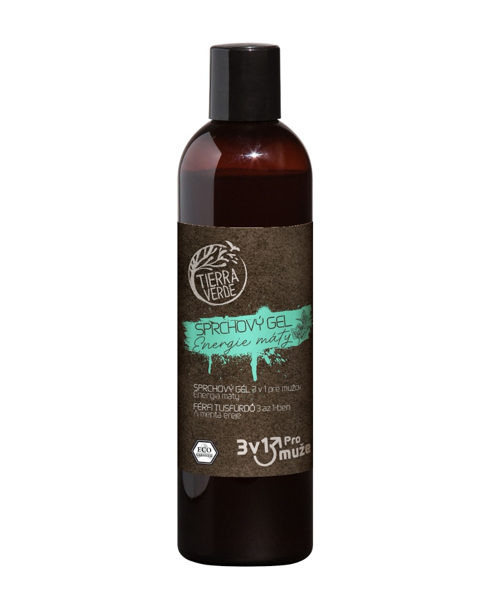 Tierra Verde Sprchový gel pro muže 3v1 Energie máty 300 ml