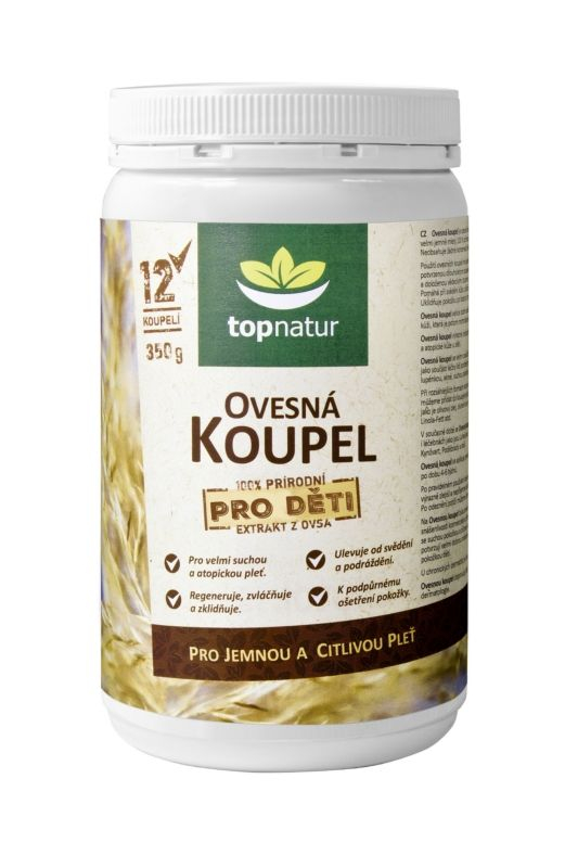 Topnatur Ovesná koupel pro děti dóza 350 g