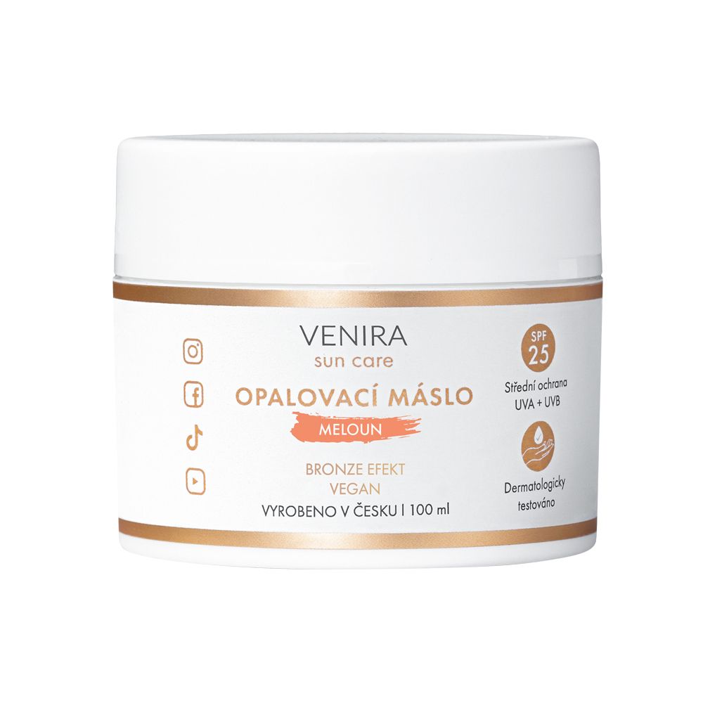 Venira Opalovací máslo bronze meloun SPF25 100 ml