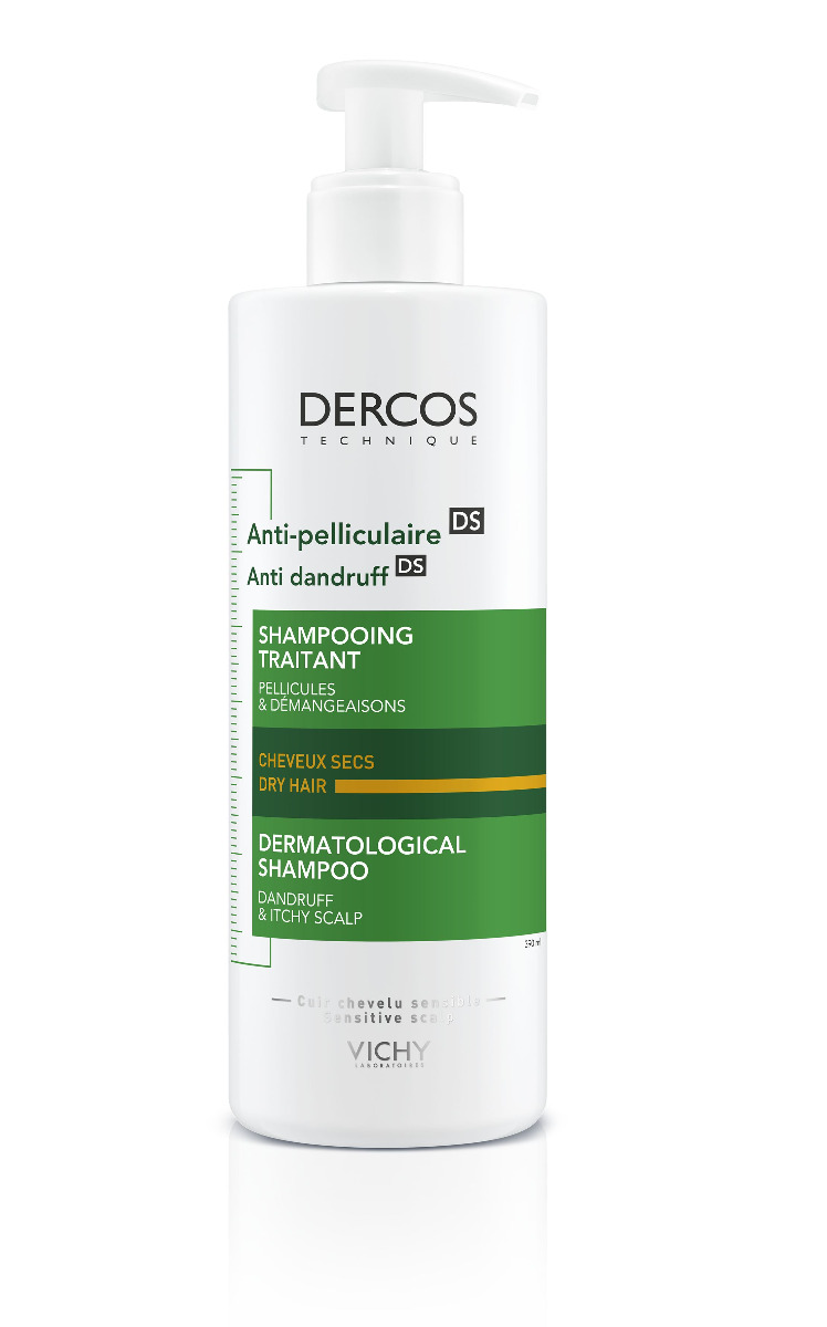 Vichy Dercos Šampon proti lupům na suché vlasy 390 ml
