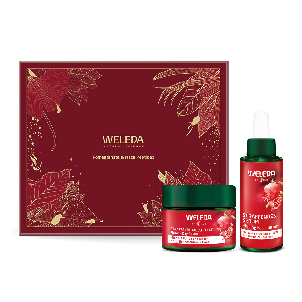 Weleda Firming Face Care Pomegranate & Maca Peptides dárkový set 2 ks