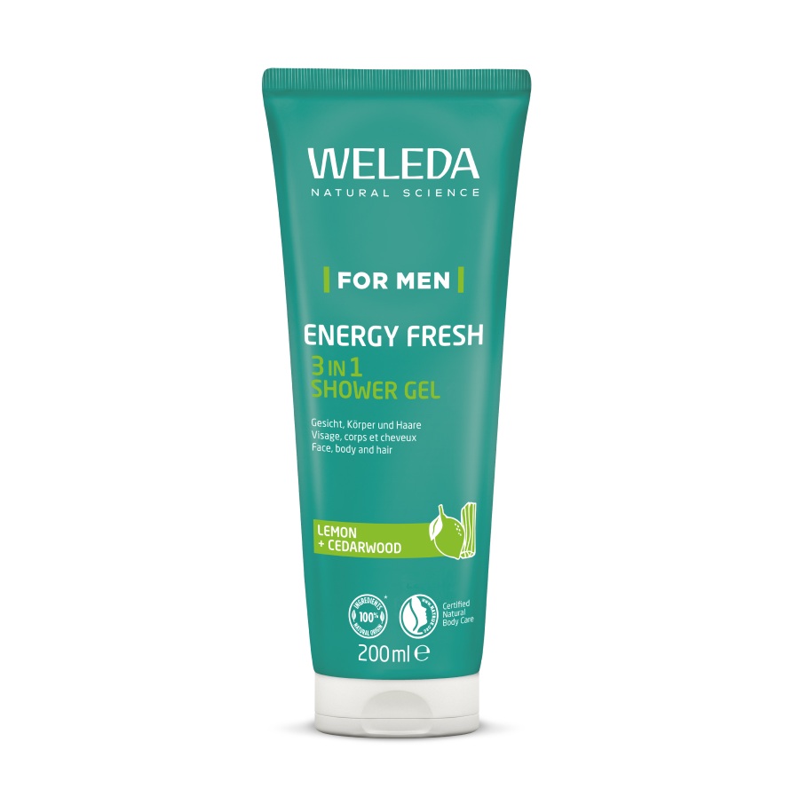 Weleda For Men Energy Fresh 3v1 Sprchový gel 200 ml