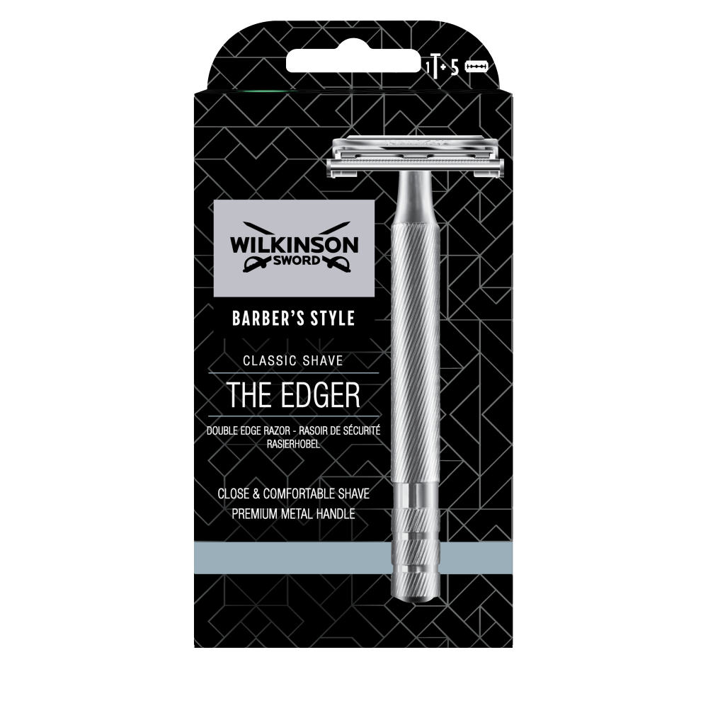 Wilkinson Double Edge Vintage Razor Classic kovový holicí strojek +5 žiletek