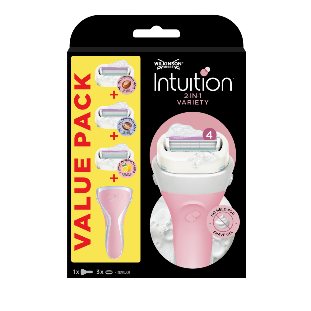 Wilkinson Intuition Variety 2v1 set holicí strojek + 3 hlavice