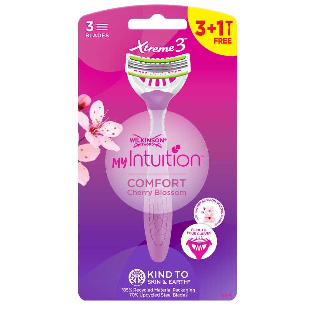 Wilkinson MY Intuition Comfort Cherry Blossom jednorázový holicí strojek 3+1 ks