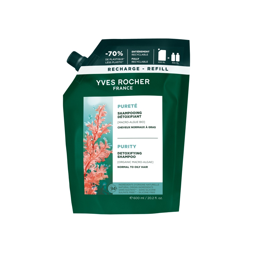 Yves Rocher Haircare Botanical Solutions Detoxikační šampon 600 ml