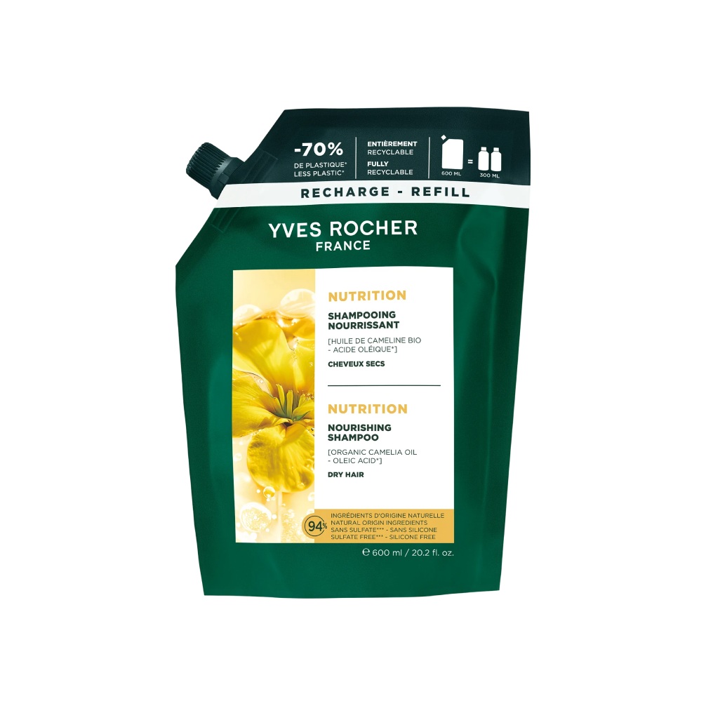 Yves Rocher Haircare Botanical Solutions Vyživující šampon 600 ml