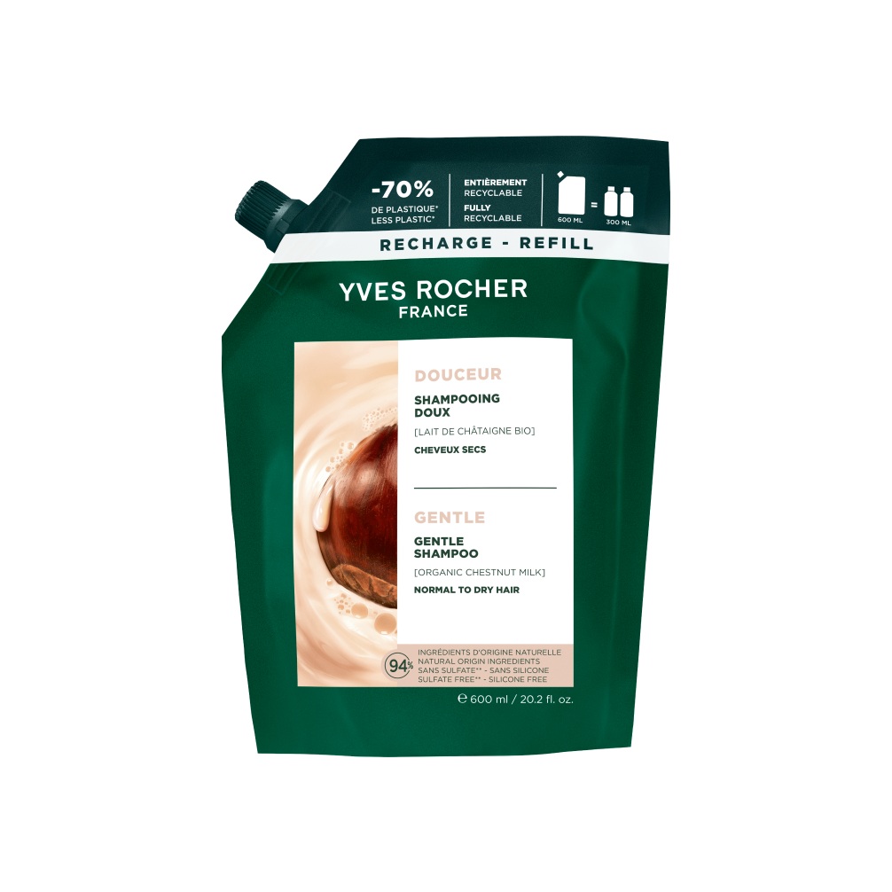 Yves Rocher Haircare Botanical Solutions Zjemňující šampon 600 ml