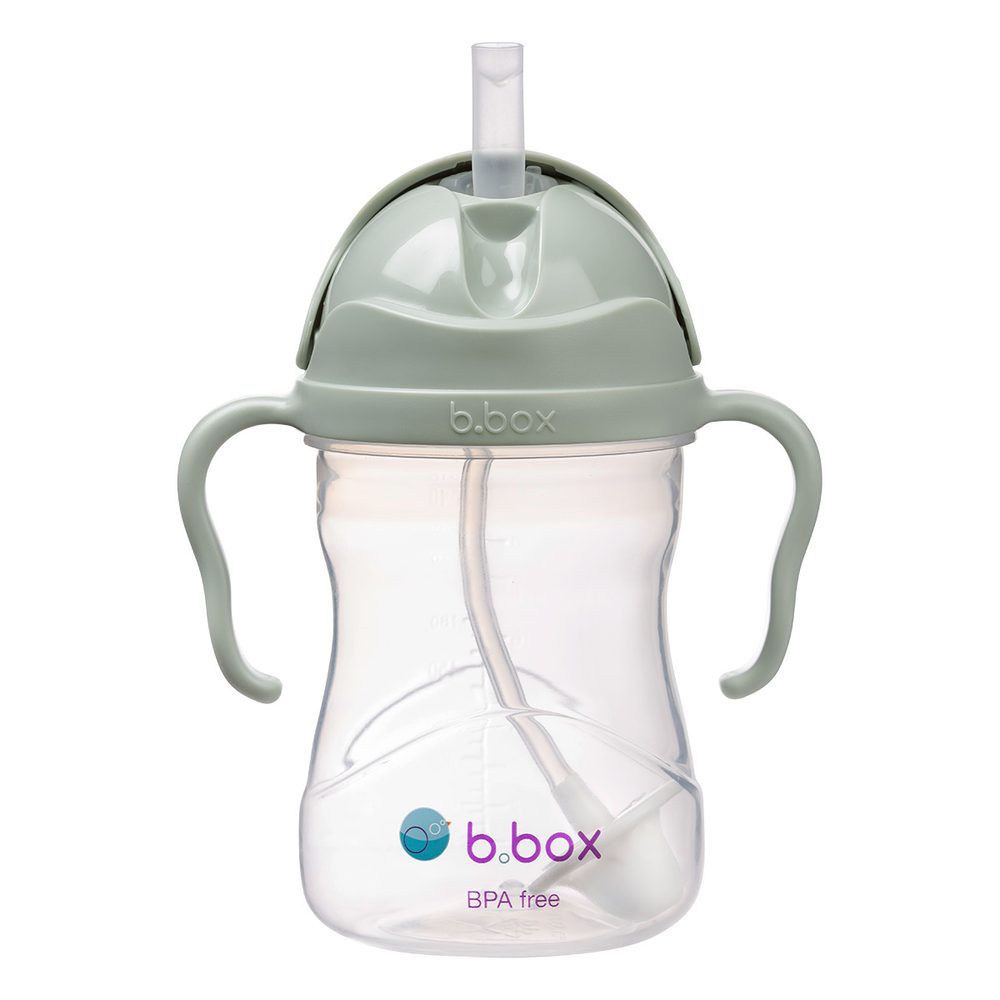 B.BOX Hrneček s brčkem - zelený 240 ml