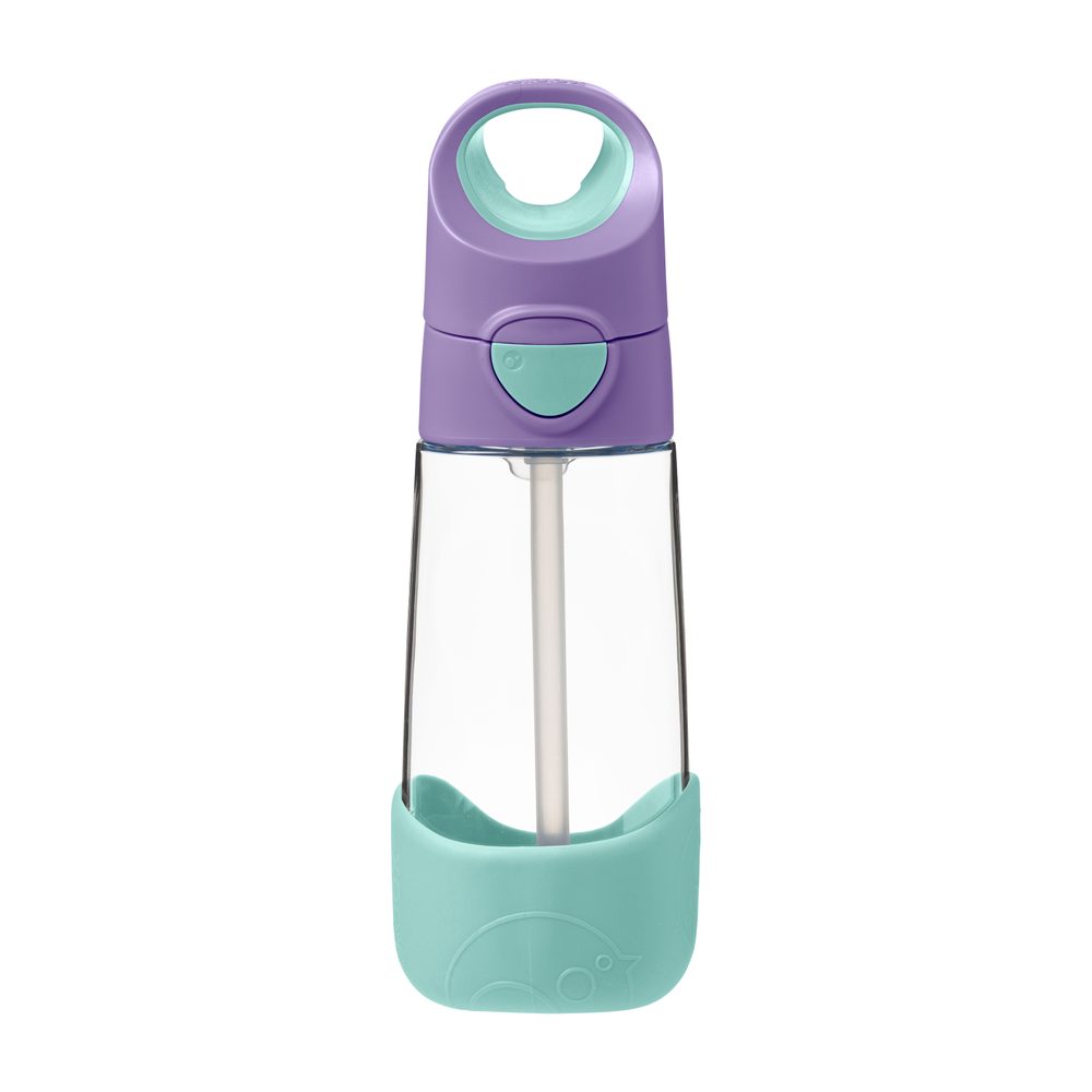 B.BOX Lahev na pití s brčkem 450 ml - lilac pop