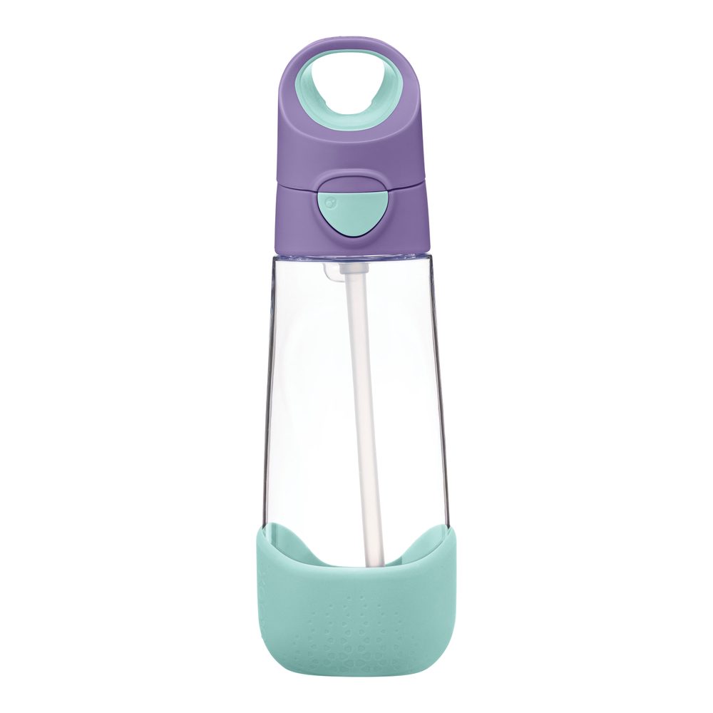 B.BOX Lahev na pití s brčkem 600 ml - lilac pop