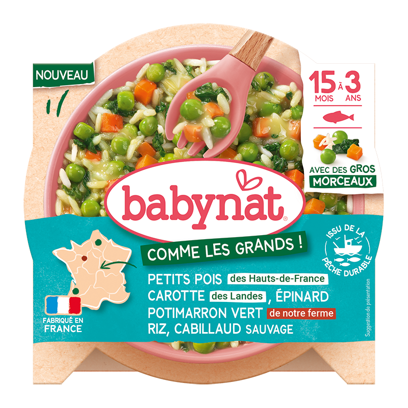 Babybio BABYNAT Rizoto se zeleninou a divokou treskou 200 g