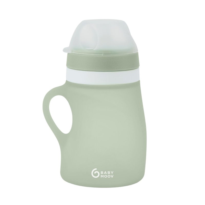 Babymoov silikonová láhev 150ml Green