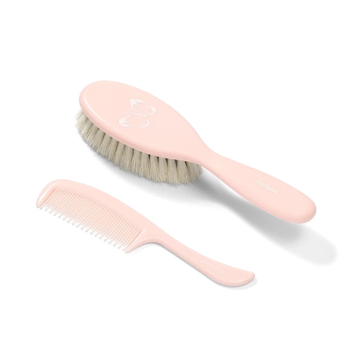 Babyono Hřebínek s kartáčkem Nature - Pink