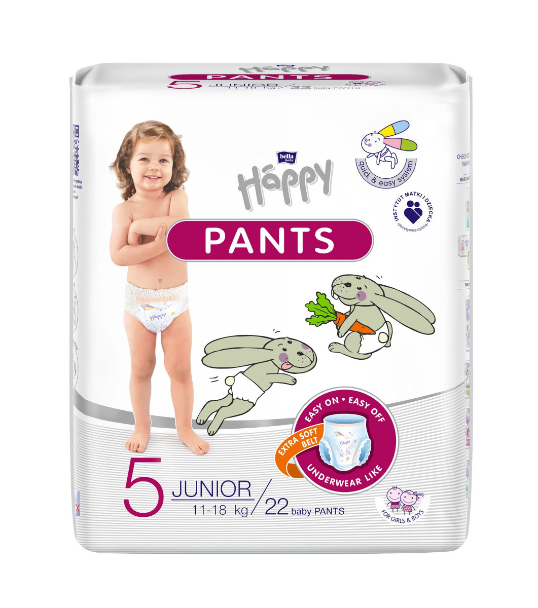 Bella Happy Pants Junior plenkové kalhotky 22 ks