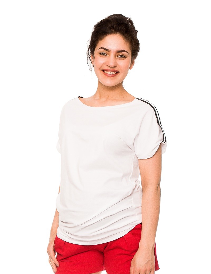 bemaamaa Těhotenské triko Lia - bílé, vel. M