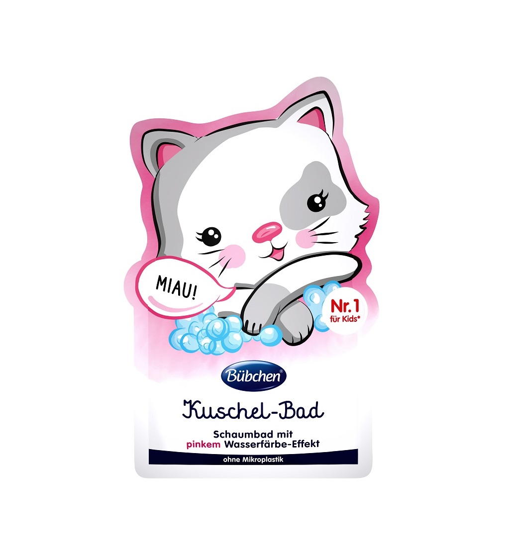 Bübchen Kids Koupel s růžovou pěnou Koťátko 40 ml