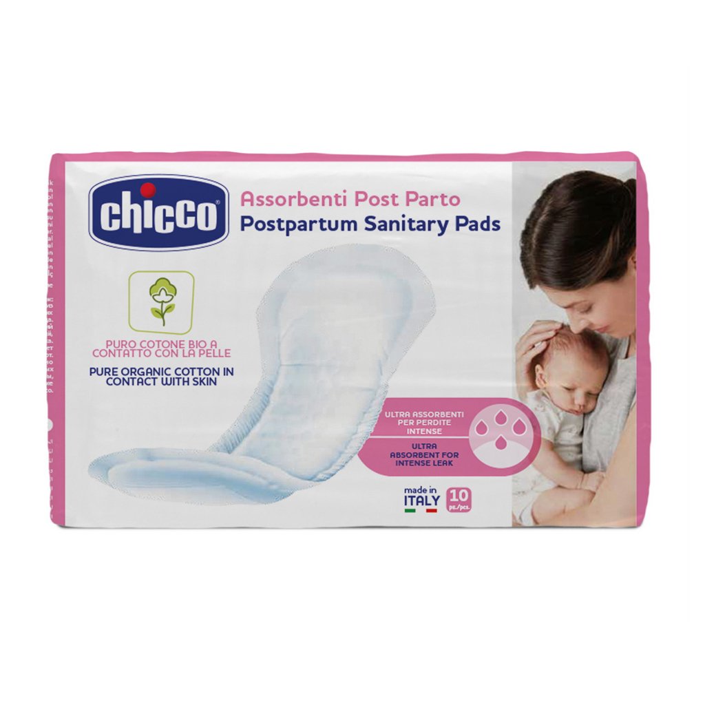 Chicco Vložky poporodní 100% organická bavlna 10 ks