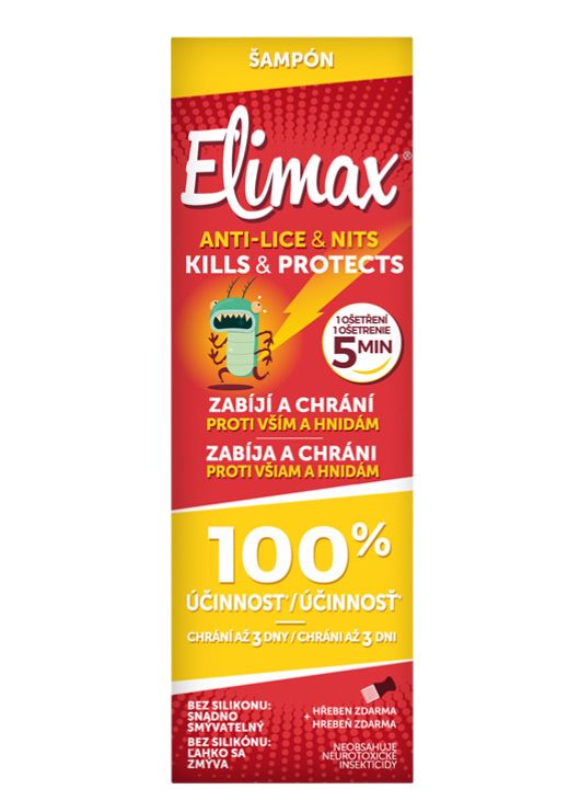 Elimax Šampon proti vším a hnidám 100 ml + hřeben
