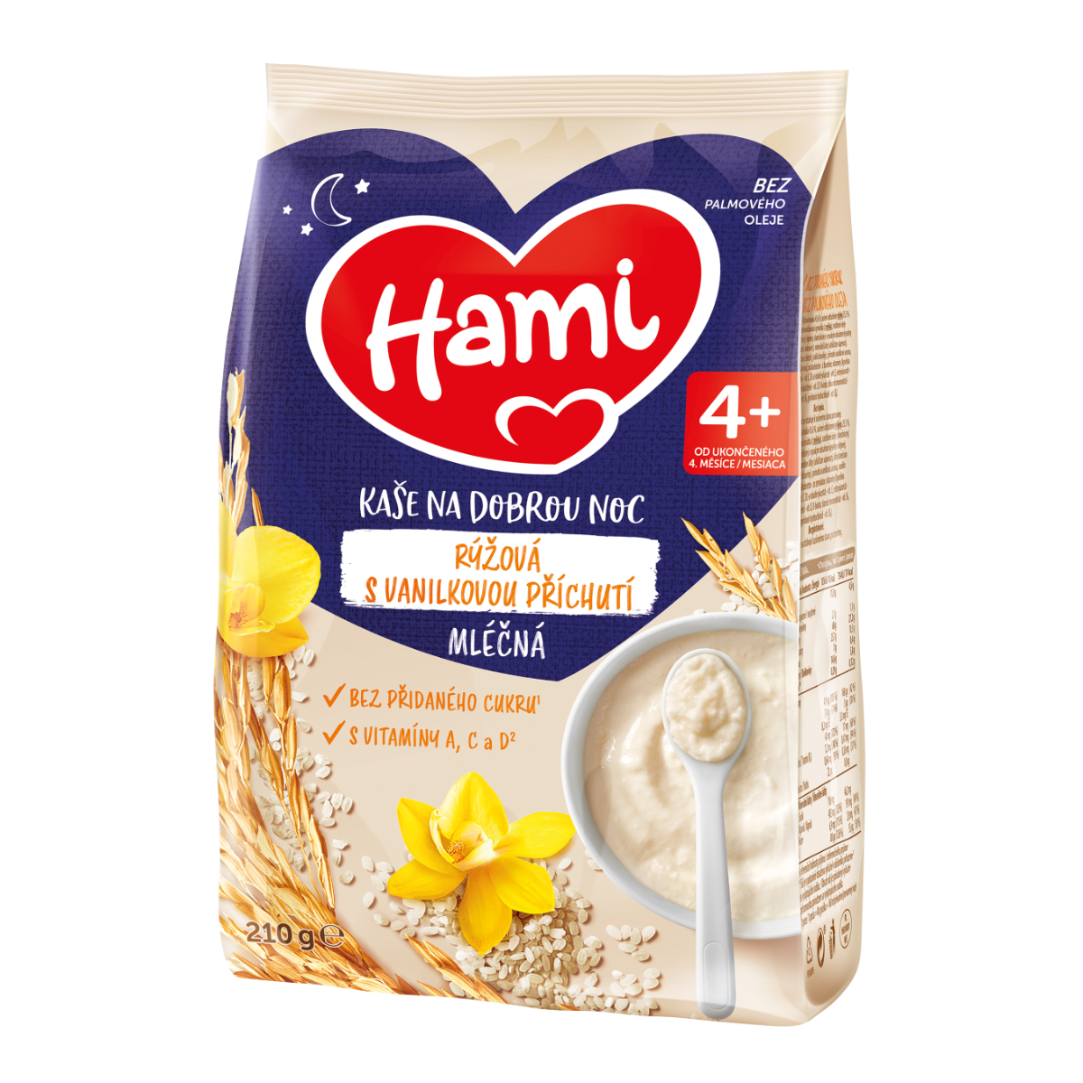 Hami Mléčná kaše na dobrou noc rýžová s vanilkovou příchutí 210 g