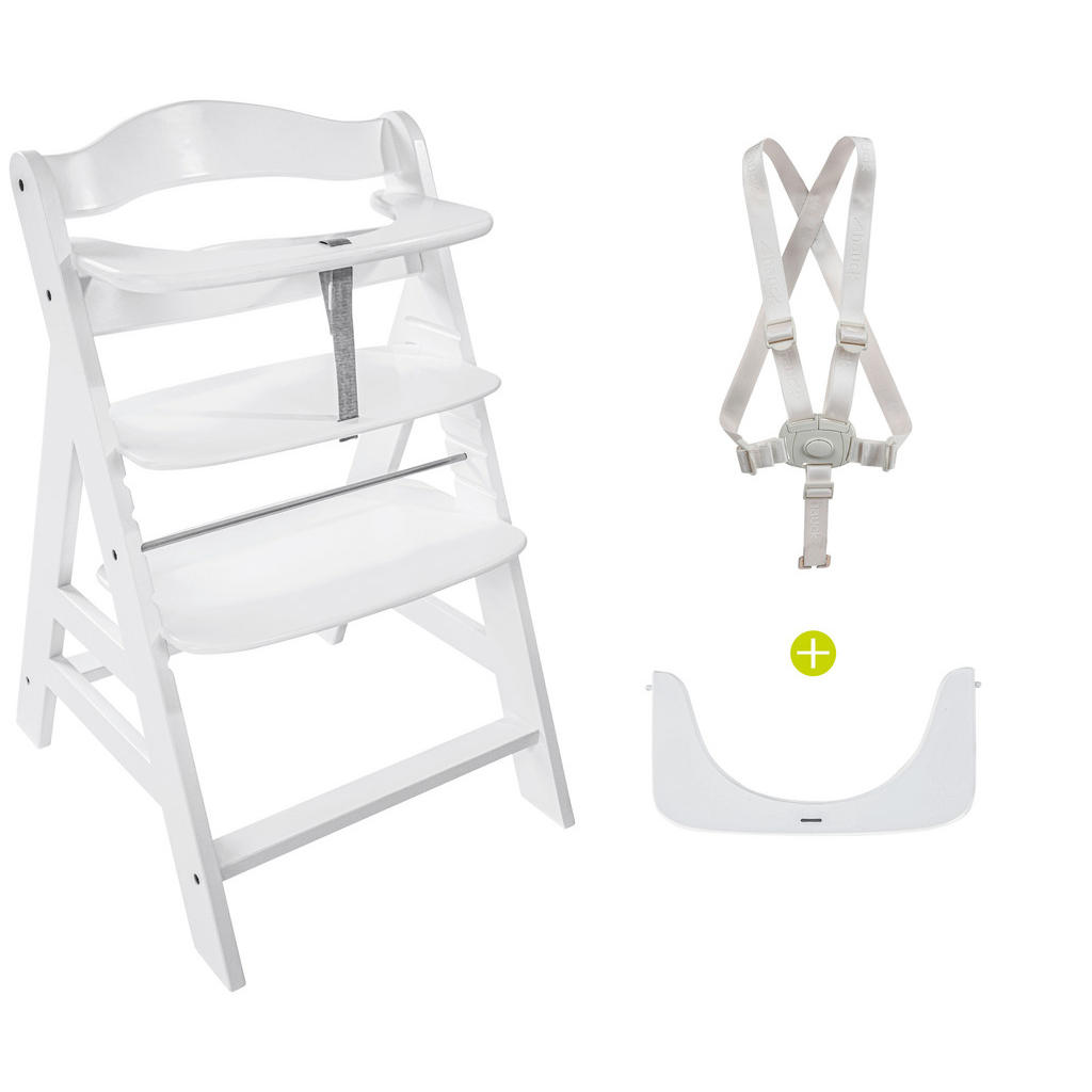 Hauck VYSOKÁ ŽIDLE, buk, bílá